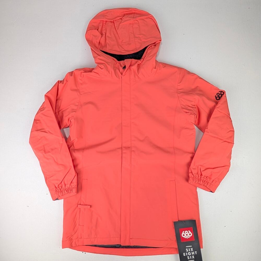 686 Girl's Large Lily Winter Insulated Ski Jacket - Hot Coral